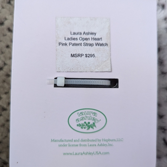 Laura Ashley Pink Patent Strap Watch - Picture 2 of 4